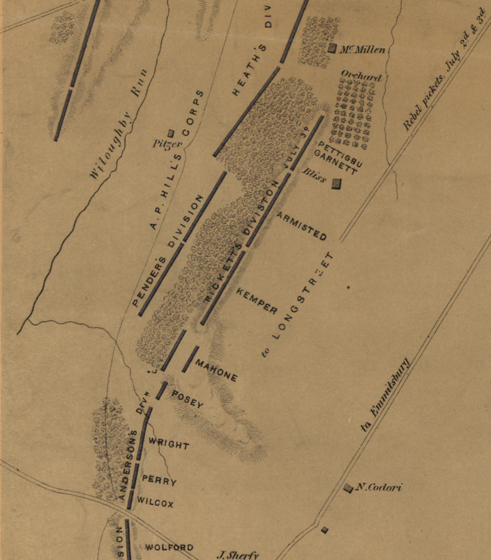 Battle Archives Map Gettysburg #9