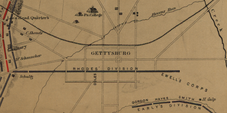 Battle Archives Map Gettysburg #9
