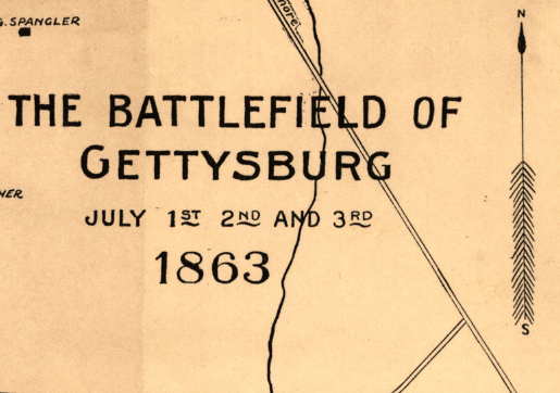 Battle Archives Map Gettysburg Battle Map with Unit Commanders