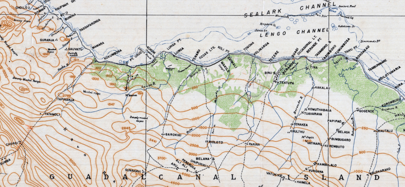 Battle Archives Map Guadalcanal #2