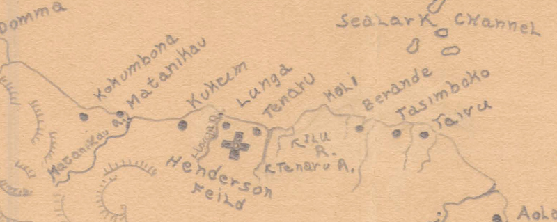 Battle Archives Map Guadalcanal #6