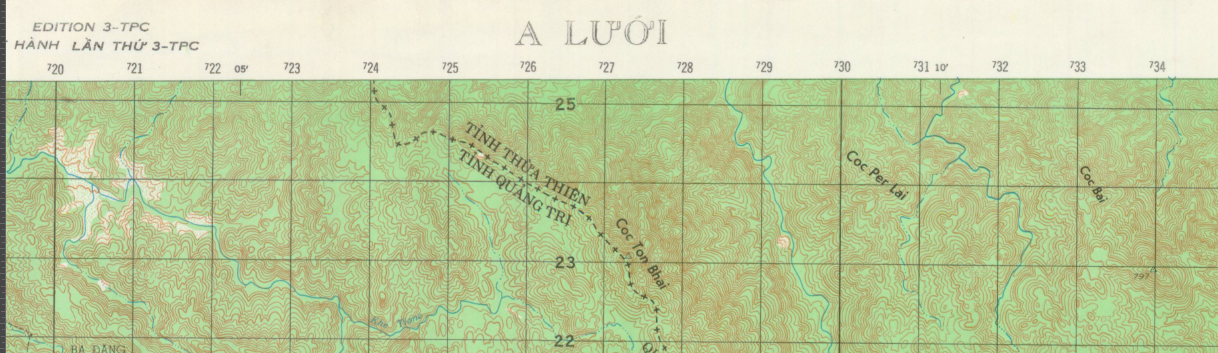 Battle Archives Map Hill 937, Vietnam (Hamburger Hill)