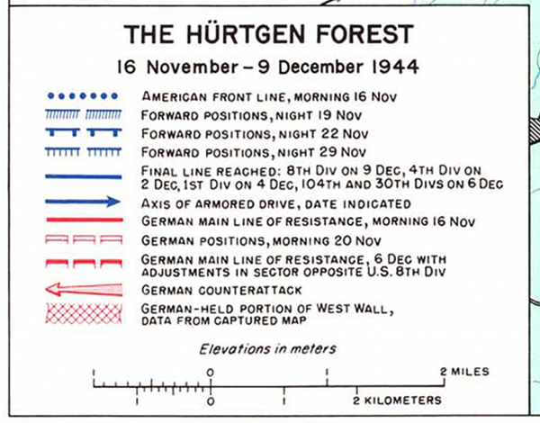 Hurtgen Forest Regimental Level Battle Map