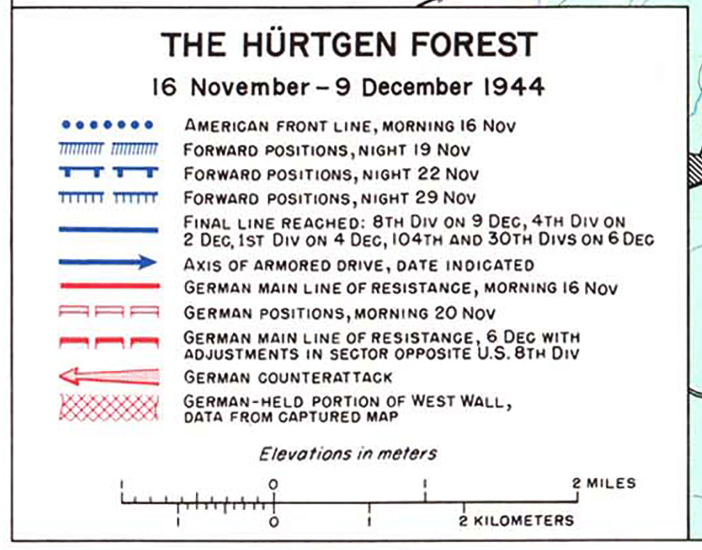 Hurtgen Forest Regimental Level Battle Map