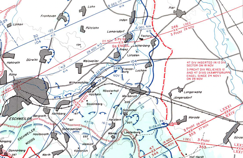 Hurtgen Forest Regimental Level Battle Map