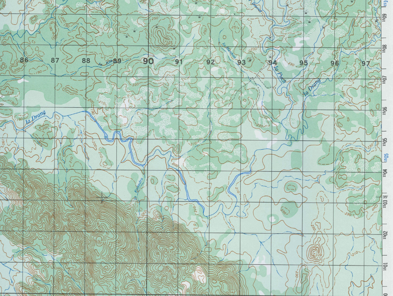 Battle Archives Map Ia Drang Valley