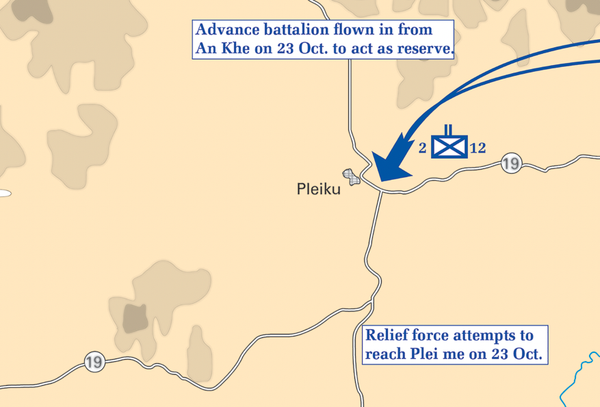 Battle Archives Map Ia Drang Valley Opening Moves Battle Map