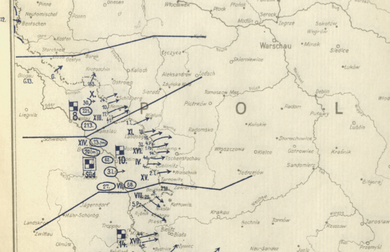Battle Archives Map Invasion of Poland