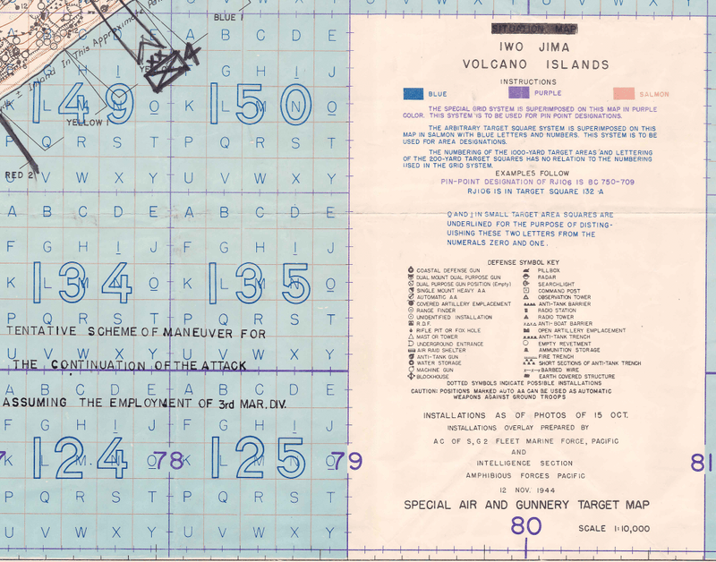 Battle Archives Map Iwo Jima #1