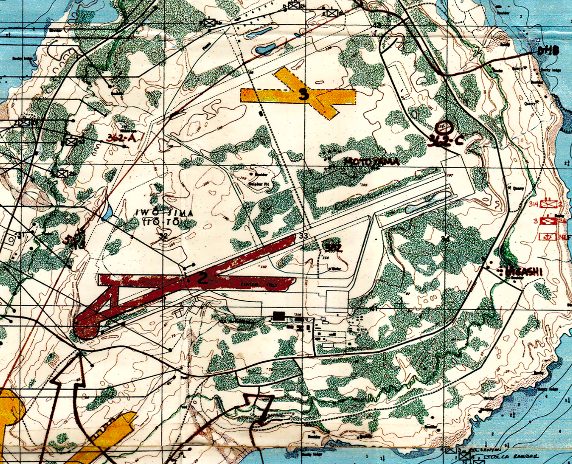 Battle Archives Map Iwo Jima Battle Map With Detailed Descriptions and Order of Battle