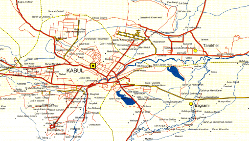Battle Archives Map Kabul Province, Afghanistan