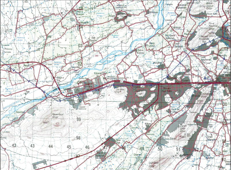 Battle Archives Map Kandahar, Afghanistan