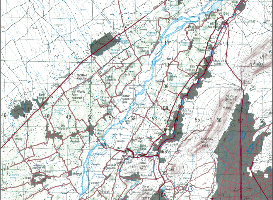 Battle Archives Map Kandahar, Afghanistan