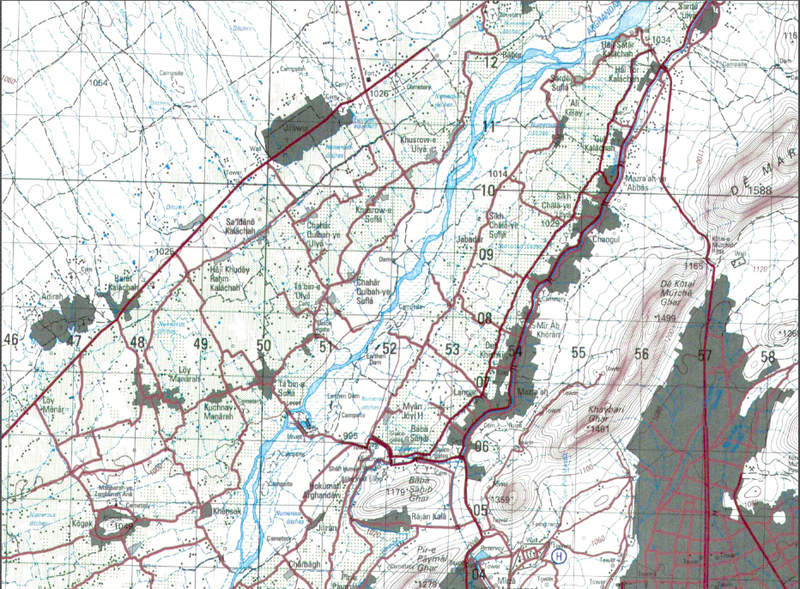 Battle Archives Map Kandahar, Afghanistan