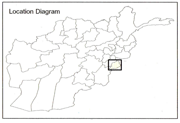 Battle Archives Map Khost Province, Afghanistan
