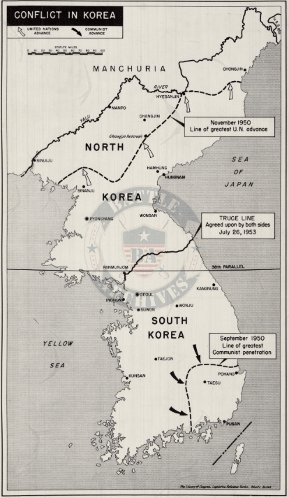 Battle Archives Map Korean War Campaign