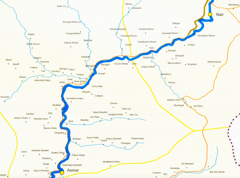 Battle Archives Map Kunar Province, Afghanistan