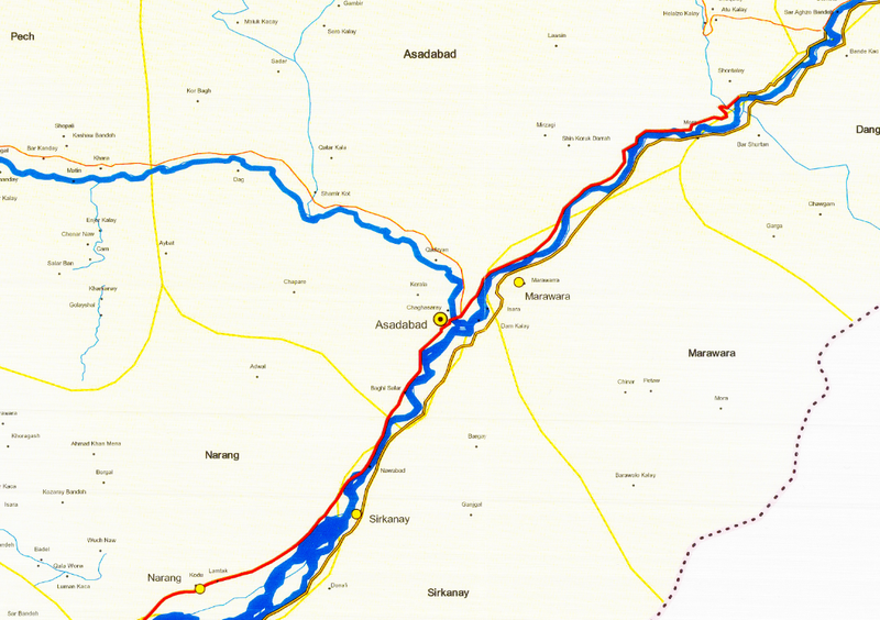 Battle Archives Map Kunar Province, Afghanistan