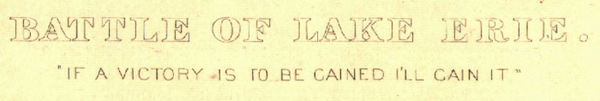 Battle Archives Map Lake Erie