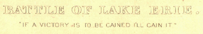Battle Archives Map Lake Erie