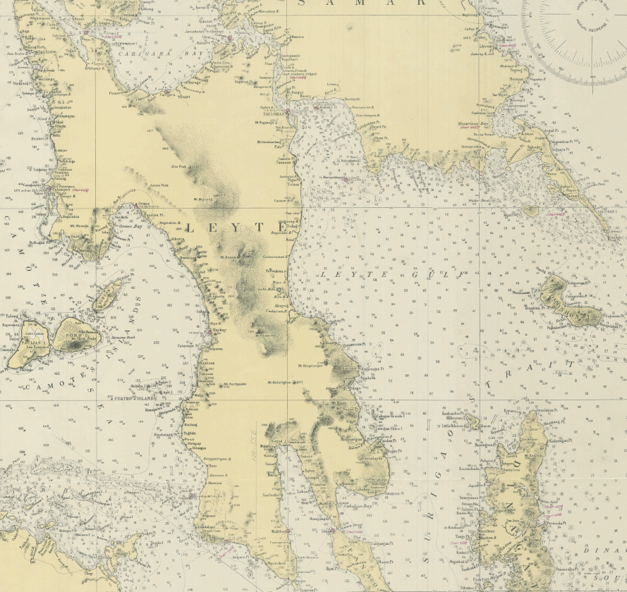 Battle Archives Map Leyte Gulf, Philippines