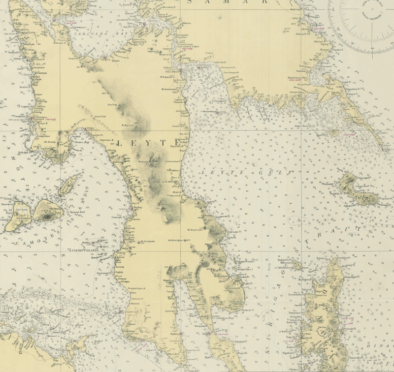 Battle Archives Map Leyte Gulf, Philippines