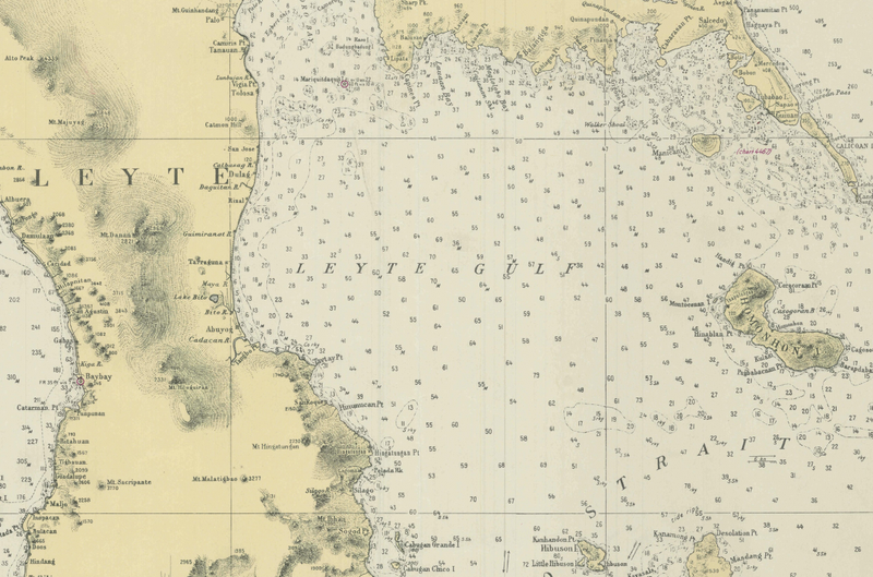 Battle Archives Map Leyte Gulf, Philippines