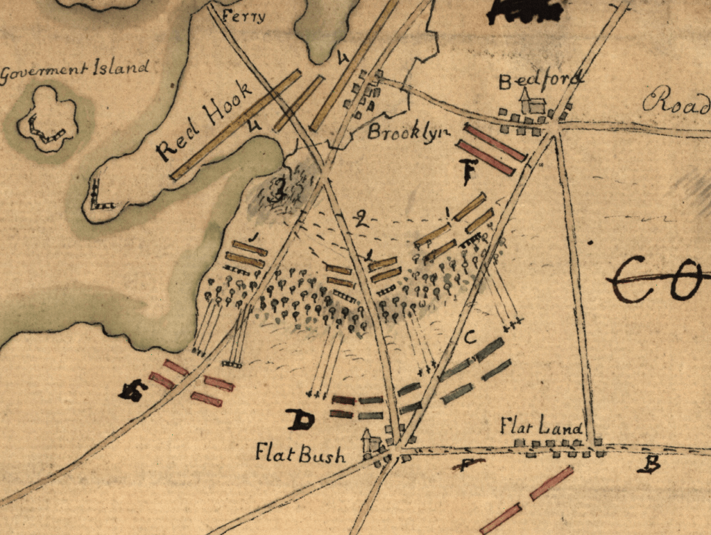 Battle Archives Map Long Island (or Brooklyn or Brooklyn Heights), New York #1