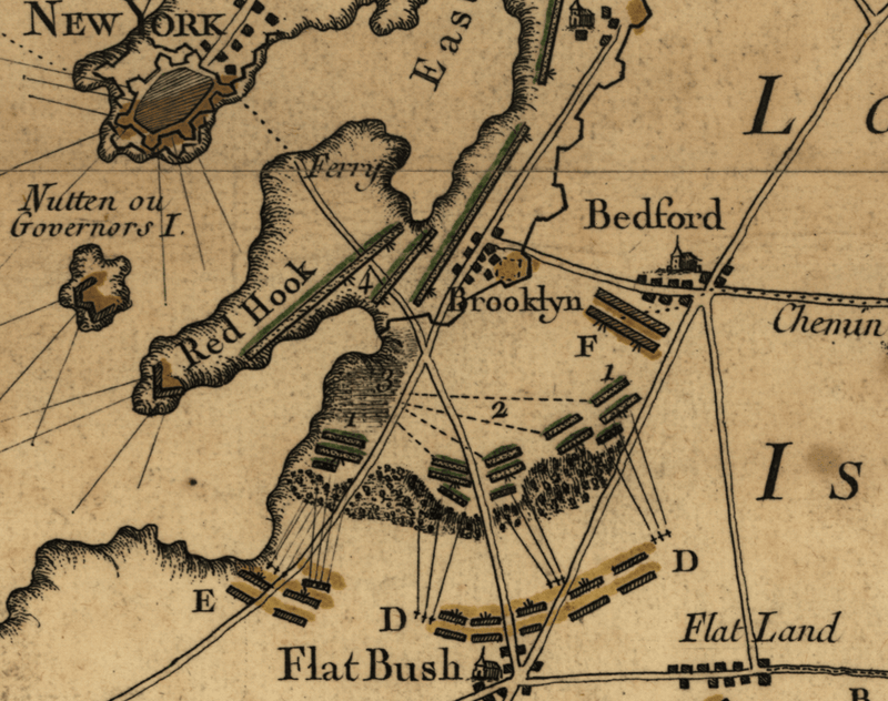 Battle Archives Map Long Island (or Brooklyn or Brooklyn Heights), New York #2