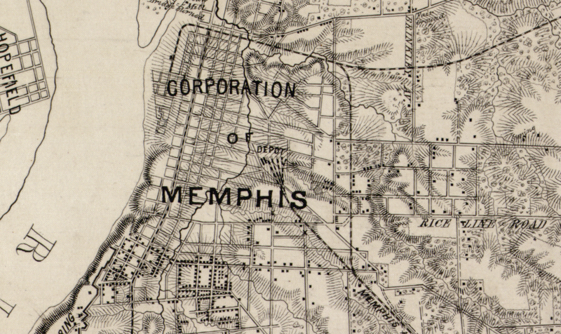 Battle Archives Map Memphis, Tennessee