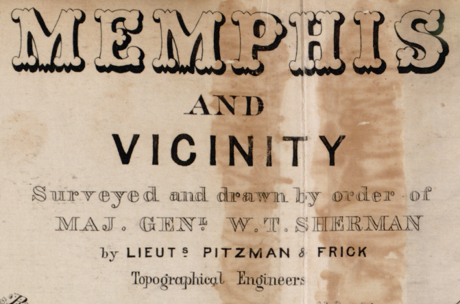 Battle Archives Map Memphis, Tennessee