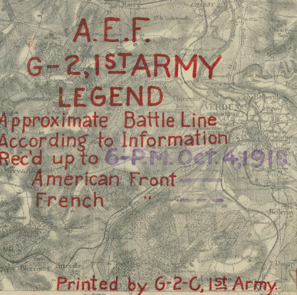 Battle Archives Map Meuse-Argonne Offensive #2