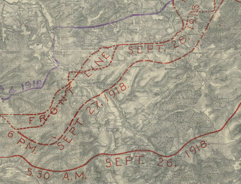 Battle Archives Map Meuse-Argonne Offensive #2