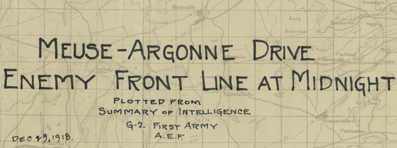 Battle Archives Map Meuse-Argonne Offensive #3