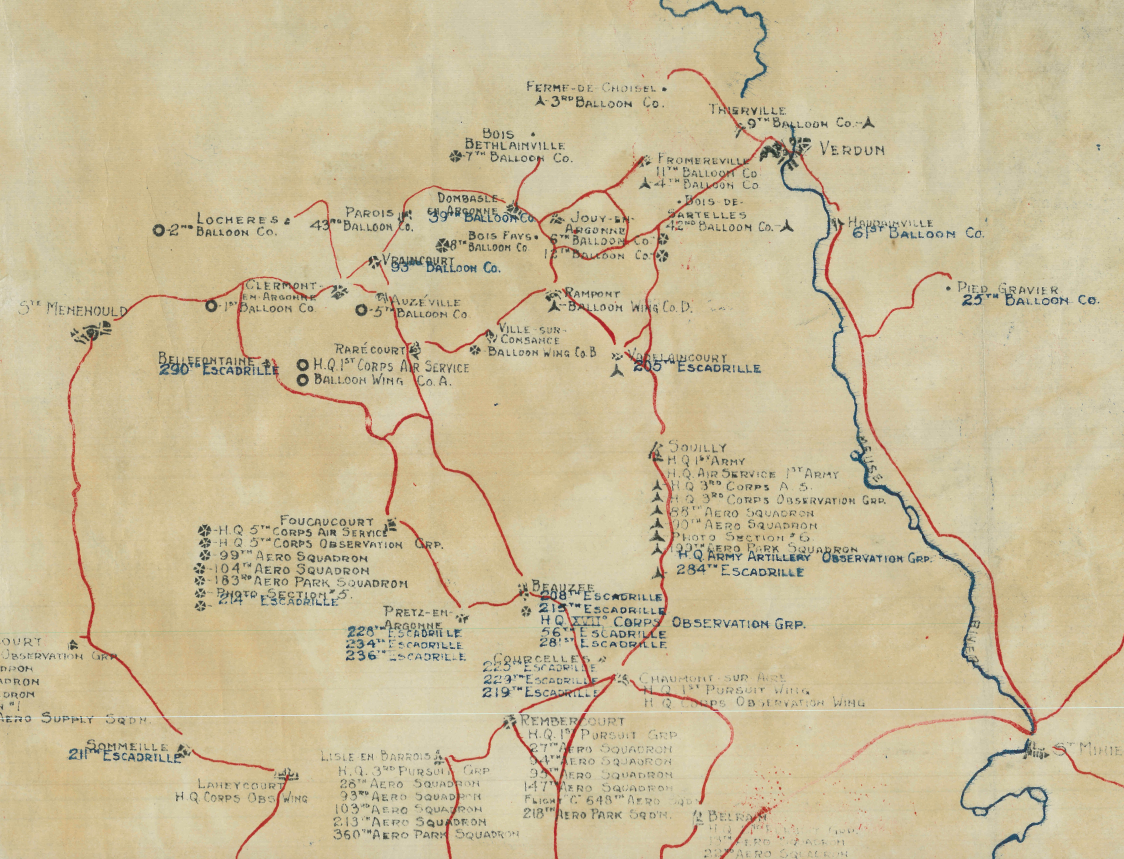 Battle Archives Map Meuse-Argonne Offensive #4