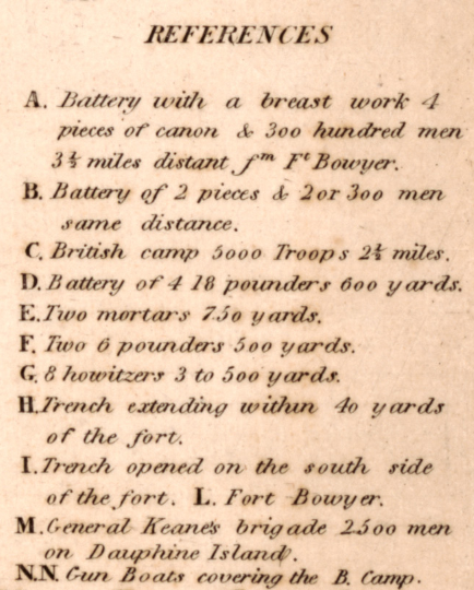 Battle Archives Map Mobile Point, Alabama #1 (Fort Bowyer)