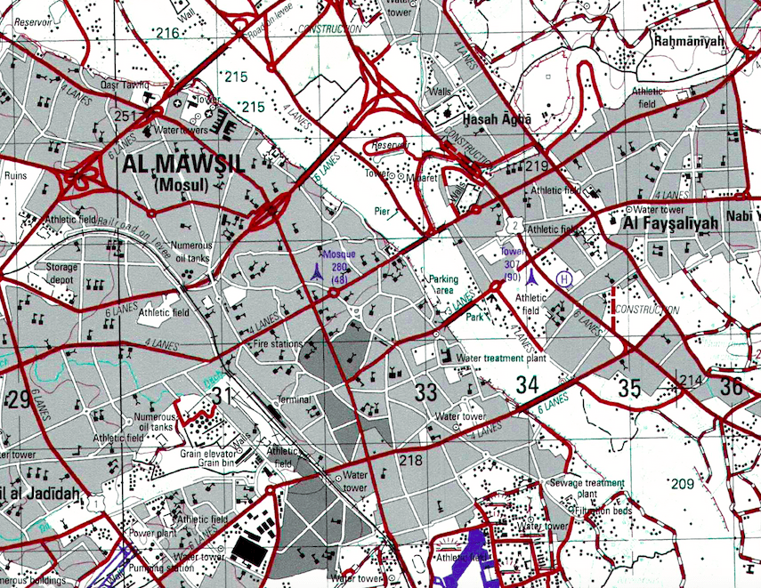 Battle Archives Map Mosul, Iraq