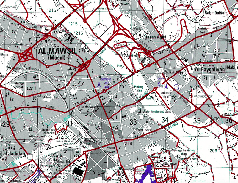 Battle Archives Map Mosul, Iraq