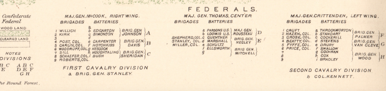 Battle Archives Map Murfreesborough, Tennessee #2