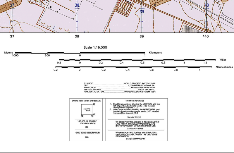 Najaf, Iraq City Topographical Map