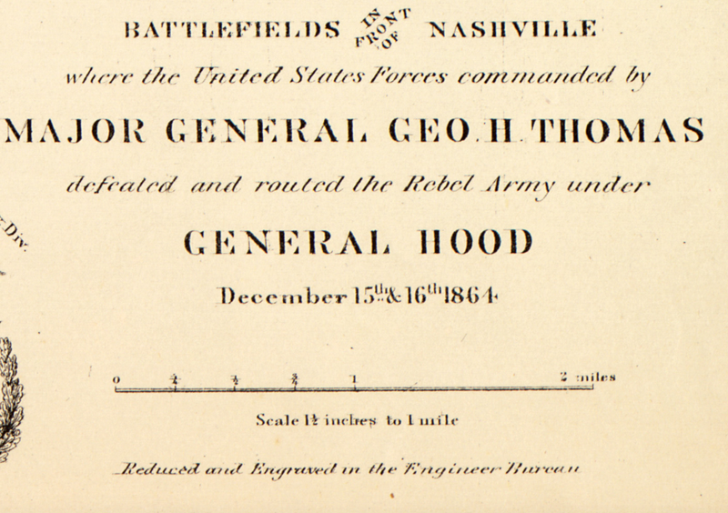 Battle Archives Map Nashville, Tennessee #1