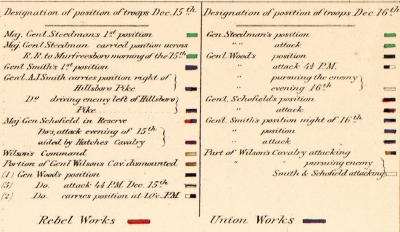 Battle Archives Map Nashville, Tennessee #1