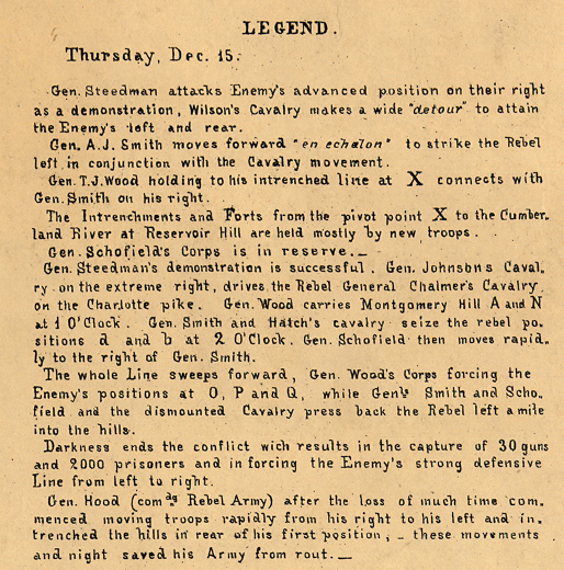 Battle Archives Map Nashville, Tennessee #3