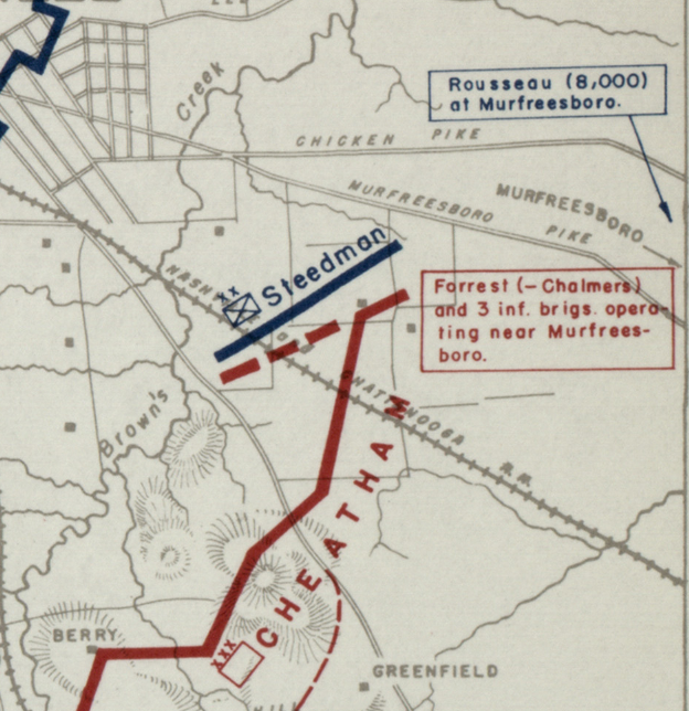 Battle Archives Map Nashville, Tennessee #5