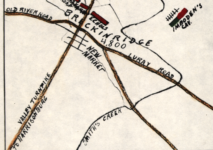 Battle Archives Map New Market, Virginia