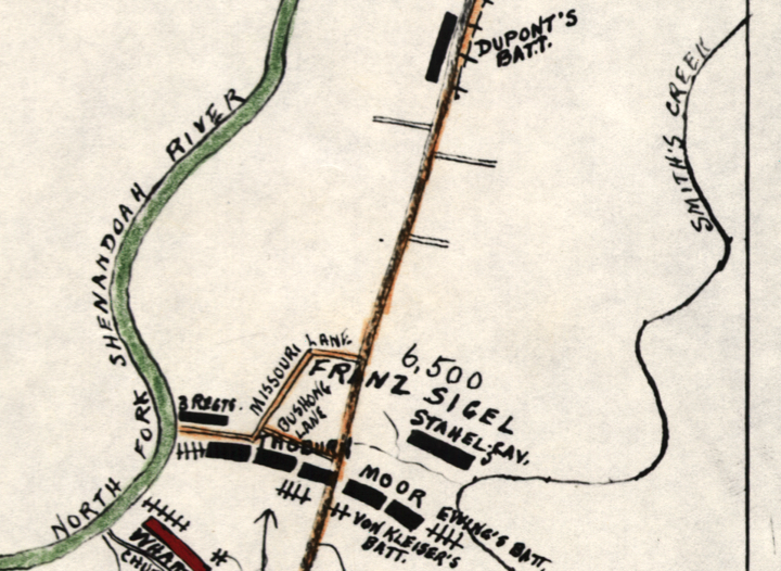 Battle Archives Map New Market, Virginia