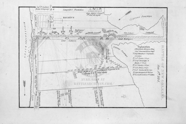 Battle Archives Map New Orleans, Louisiana #1