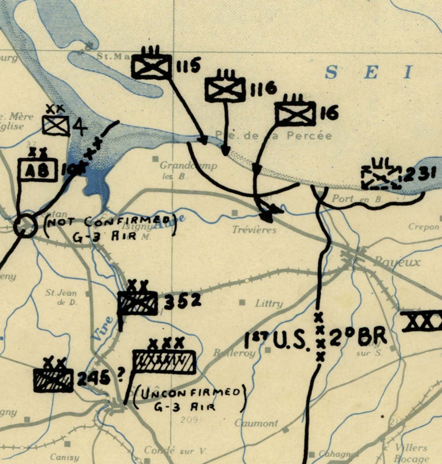 Battle Archives Map Normandy #1