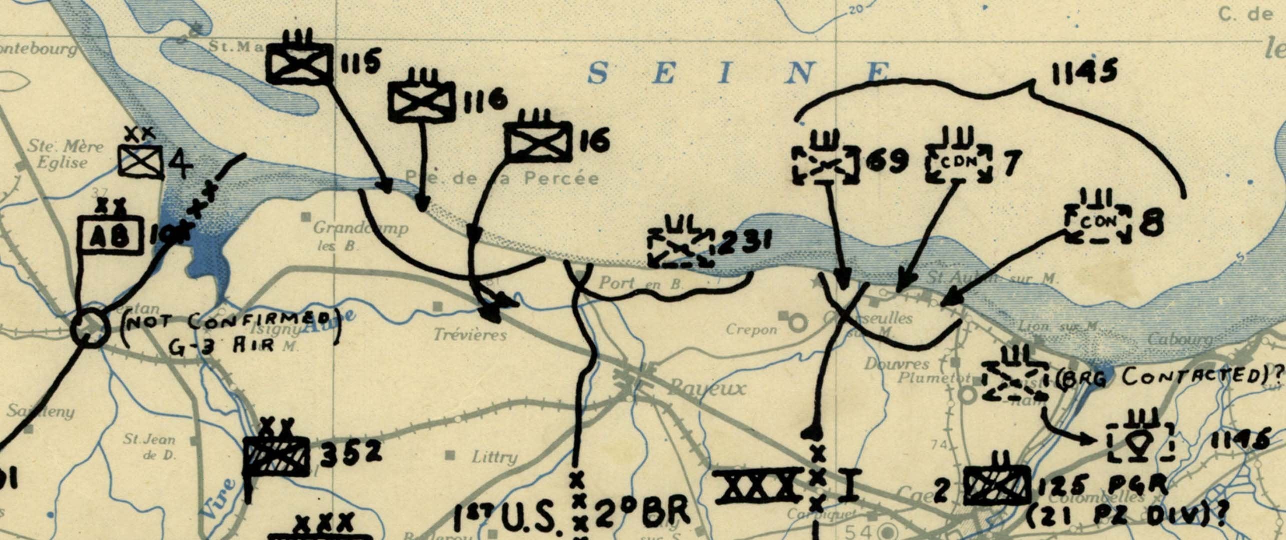 Battle Archives Map Normandy #1
