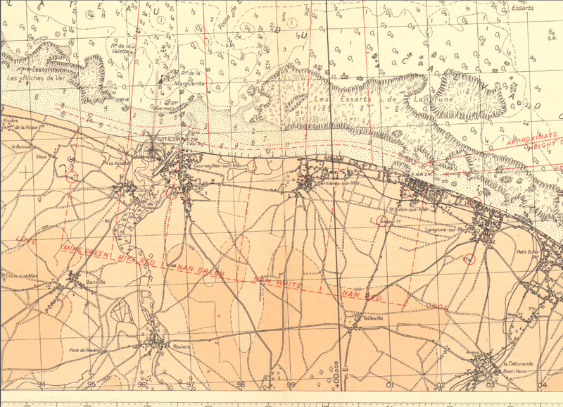 Battle Archives Map Normandy #9 (Juno Beach)